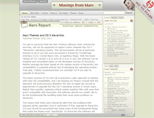 Tablet Screenshot of musingsfrommars.org